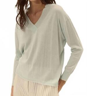 NEW DELUC cefalonia sweater in light blue